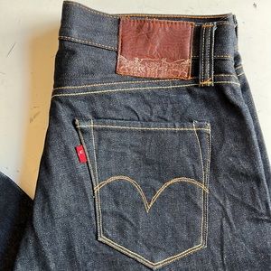 Levis Hesher Capital E premium RAW denim jeans made in USA. Excellent Condition